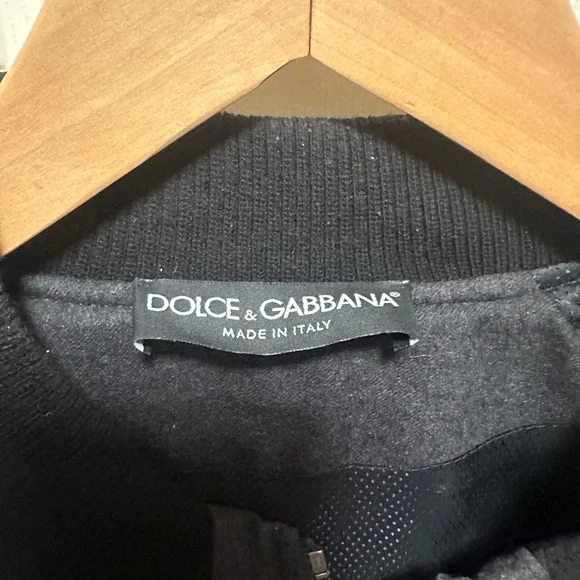 Dolce & Gabbana Virgin Wool Bomber Jacket